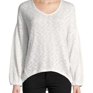 Long sleeve drop shoulder sweater top